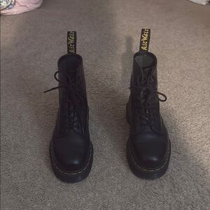 Dr. Martens Black Leather Boots